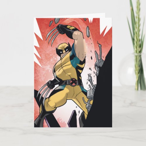 X_Men  Wolverine Slashing Machine Comic Panel Card