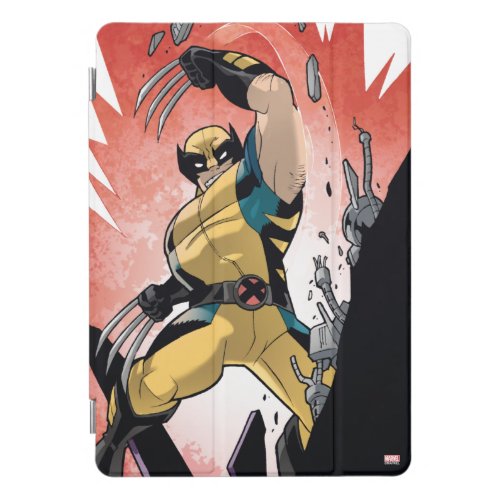 X_Men  Wolverine Slashing Machine Comic Panel iPad Pro Cover