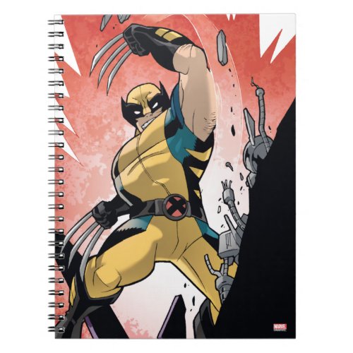 X_Men  Wolverine Slashing Machine Comic Panel Notebook