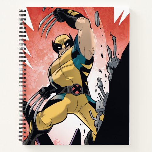X_Men  Wolverine Slashing Machine Comic Panel Notebook