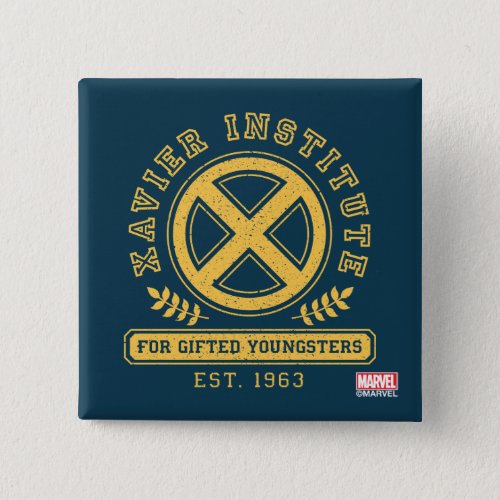 X_Men  Worn Xavier Institute Collegiate Graphic Button