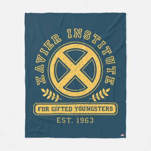 X_Men  Worn Xavier Institute Collegiate Graphic Fleece Blanket