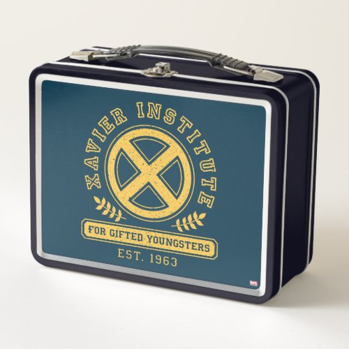 X_Men  Worn Xavier Institute Collegiate Graphic Metal Lunch Box