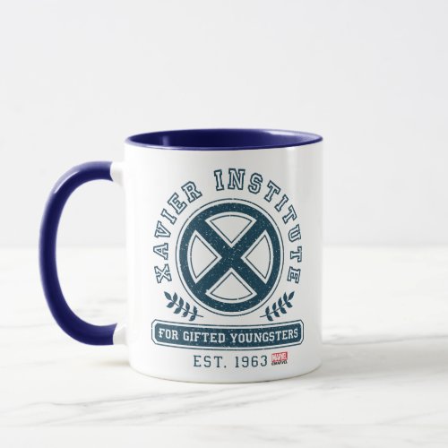 X_Men  Worn Xavier Institute Collegiate Graphic Mug
