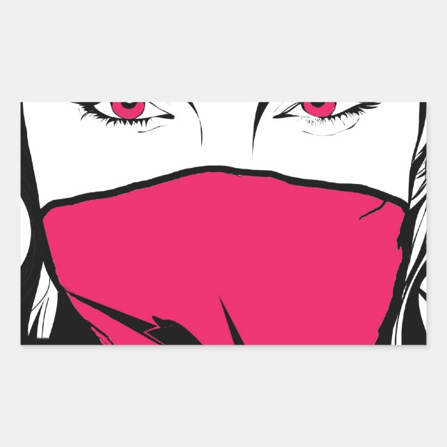 X-O Lina: Rebel Child Rectangular Sticker (Front)