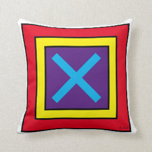 ''X & O'' THROW PILLOW