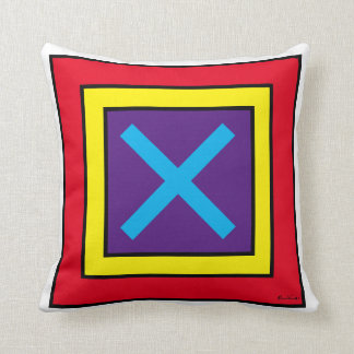 ''X & O'' THROW PILLOW