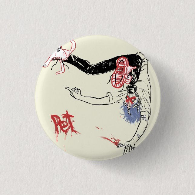 X PINBACK BUTTON (Front)