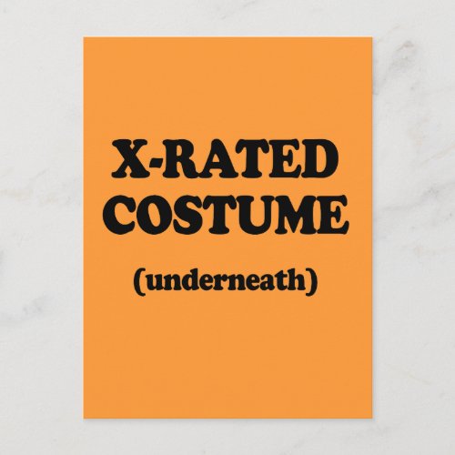 X_RATED COSTUME POSTCARD