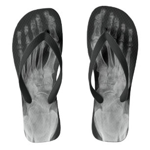 X ray anatomy skeleton feet cool flip plops flip flops