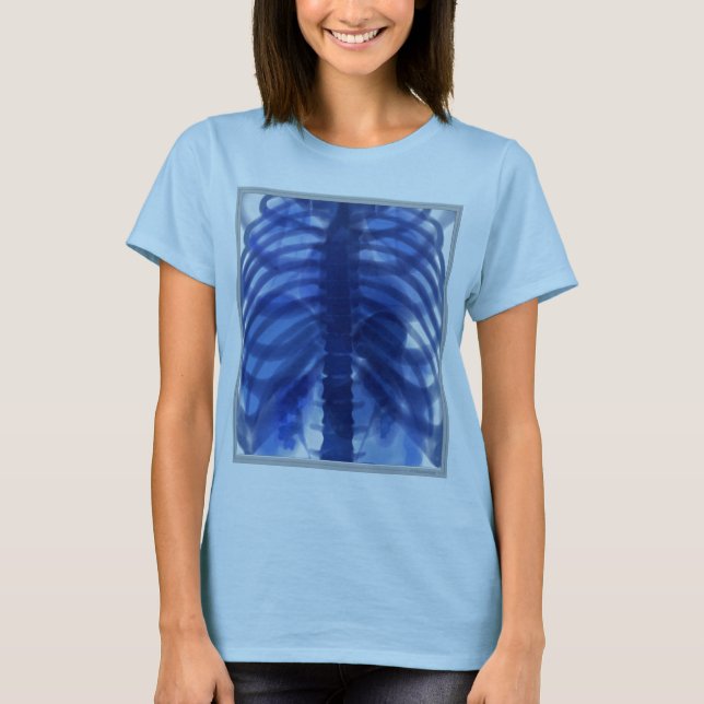 X-Ray  Blue Female T-Shirt (Front)