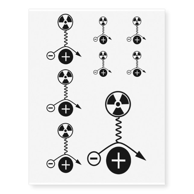 X-Ray Bremsstrahlung Tattoo Design (Front)