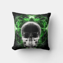 X-Ray Butterfly Fractal Skull - Green