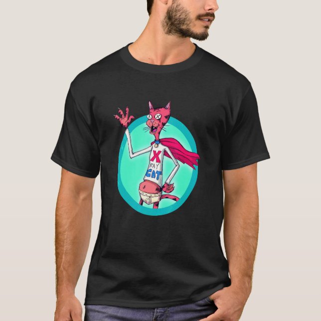 X Ray Cat T-Shirt (Front)