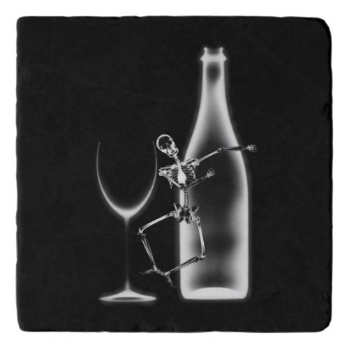 X_Ray Celebration Skeleton  Wine _ BW Trivet