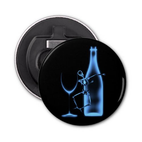 X_Ray Celebration Skeleton  Wine _ Blue Bottle Opener