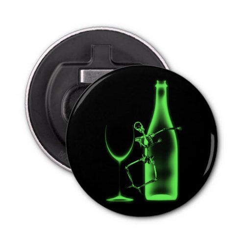 X_Ray Celebration Skeleton  Wine _ Green Bottle Opener
