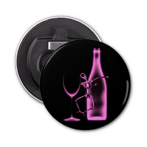 X_Ray Celebration Skeleton  Wine _ Pink Bottle Opener