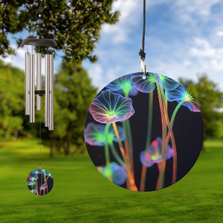 X-Ray Colorful Glow Flowers Wind Chime