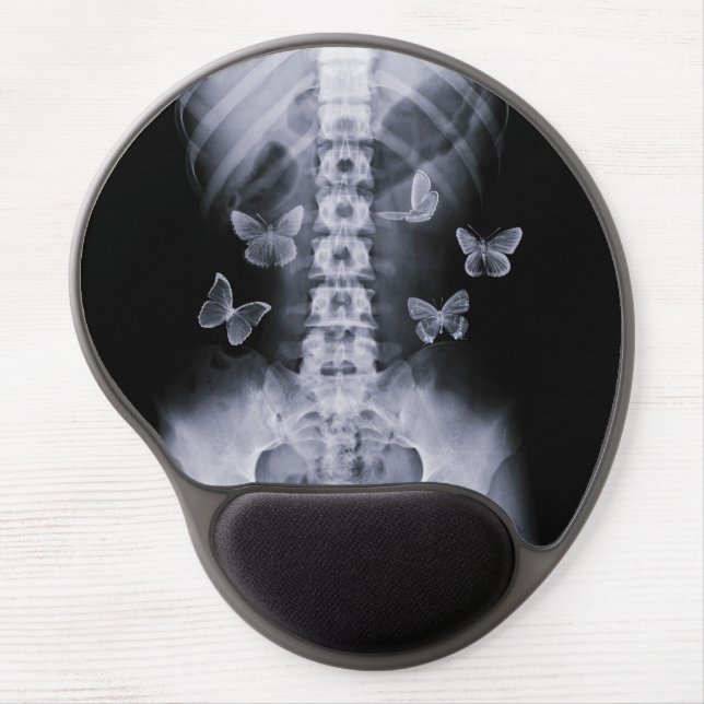X-Ray Conceptual Butterflies Gel Mousepad (Front)