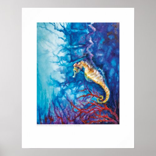 X_ray Cover Art  Sacral Seahorse by L Rainey Poster