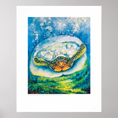 X_ray Cover Art  SeaTurtle CT Pelvis by L Rainey Poster
