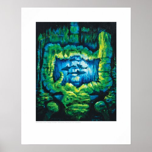 X_ray Cover Art  Undersea Colon Cave by L Rainey Poster