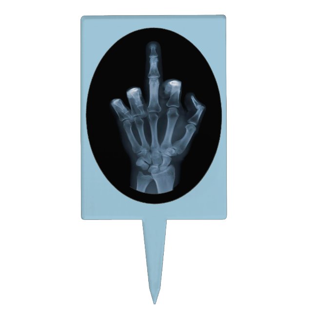 X-Ray Finger Cake Topper (Front)