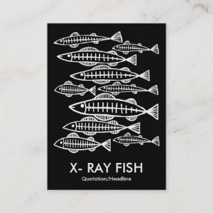 X-RAY FISH - Black (Platinum) Business Card