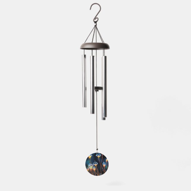 X-Ray Glow Flowers Wind Chime (Full)