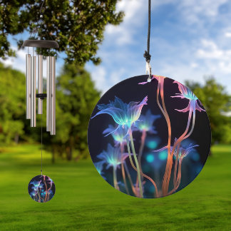 X-Ray Glowing Flowers Wind Chime