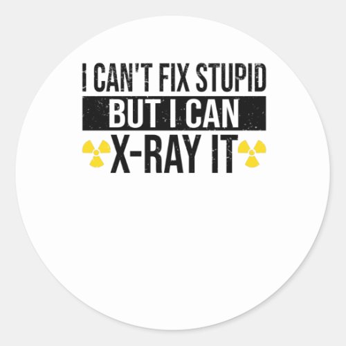X_ray Health Technician Radiologist Student Classic Round Sticker