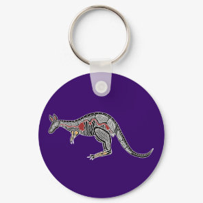 X-Ray Kangaroo Keychain