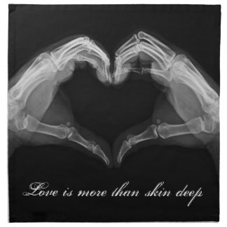 X-Ray Love Heart Napkin