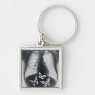 X-ray of butterflies in the stomach keychain