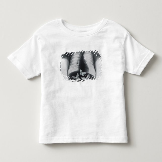 X-ray of butterflies in the stomach toddler t-shirt (Front)