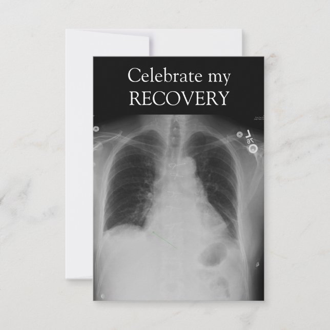 X Ray Recovery ~ invitation (Front)