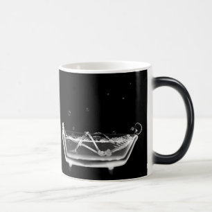 X-Ray Skeleton B&W Bath Time Coffee / Beer Mugs