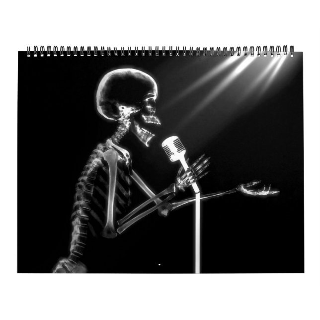 X-Ray Skeleton Black & White Calendar (Cover)