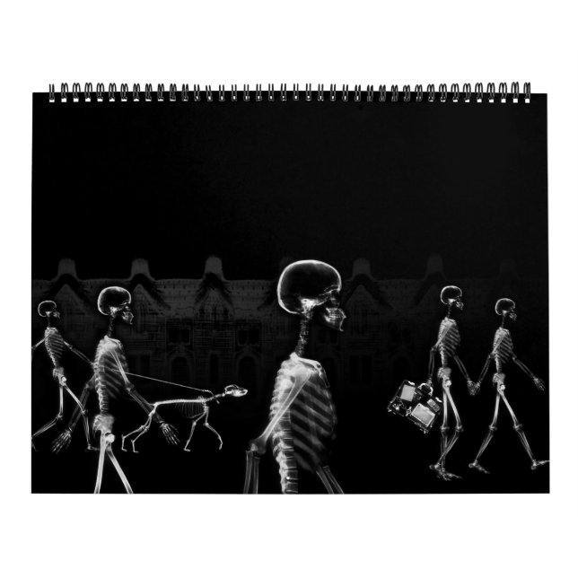 X-Ray Skeleton Black & White Calendar (Cover)