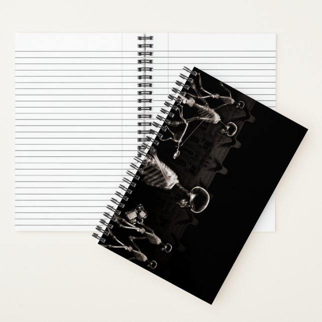 X-Ray Skeleton City Scene Notebook (Inside)