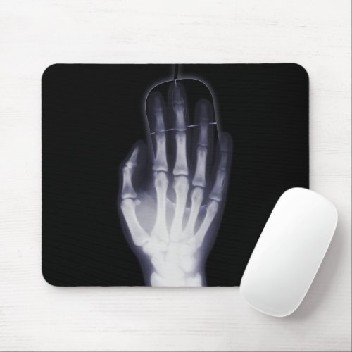 X_Ray Skeleton Hand Xray Funny Nurse Gift Mouse Pad