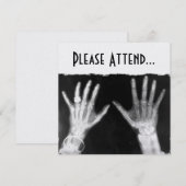 X-Ray Skeleton Hands & Jewelry - B&W (Front/Back)