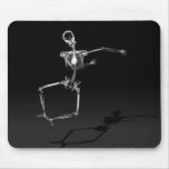 X-ray Skeleton Joy Leap B&amp;w Mouse Pad at Zazzle