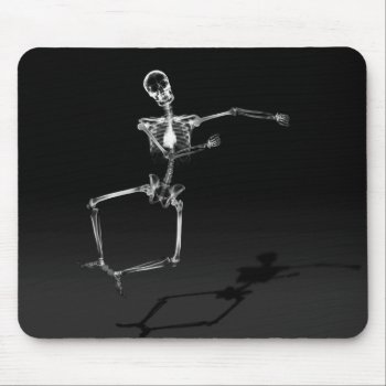 X-ray Skeleton Joy Leap B&w Mouse Pad by VoXeeD at Zazzle