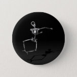 X-ray Skeleton Joy Leap B&amp;w Pinback Button at Zazzle