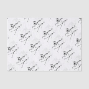 X-Ray Skeleton Tourist Couple Tissue Paper