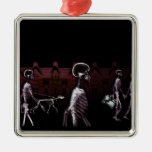 X-ray Skeletons Midnight Stroll - Original Metal Ornament at Zazzle