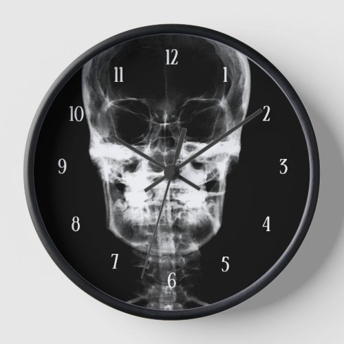 X_Ray Skull _ BW Clock