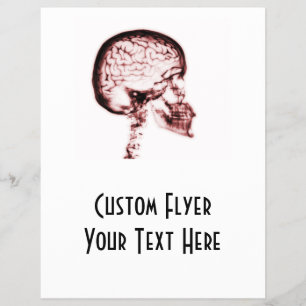 X-RAY SKULL BRAIN - RED FLYER